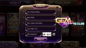 Đăng ký mở tài khoản Gemwin nhanh chóng