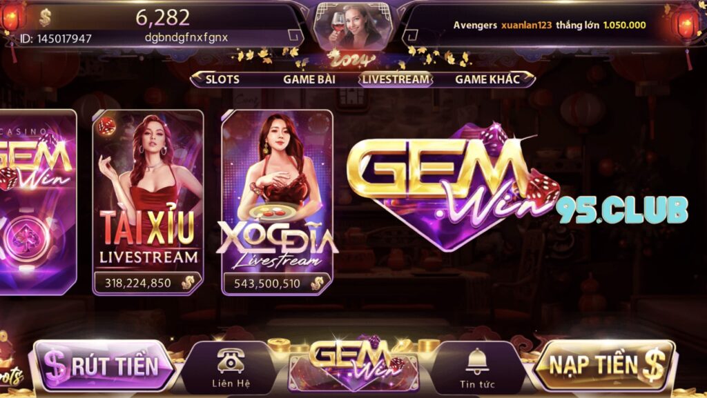 Live casino tại cổng game Gemwin