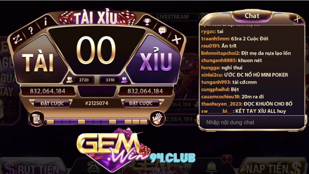 Giới thiệu đôi nét về tài xỉu Gemwin